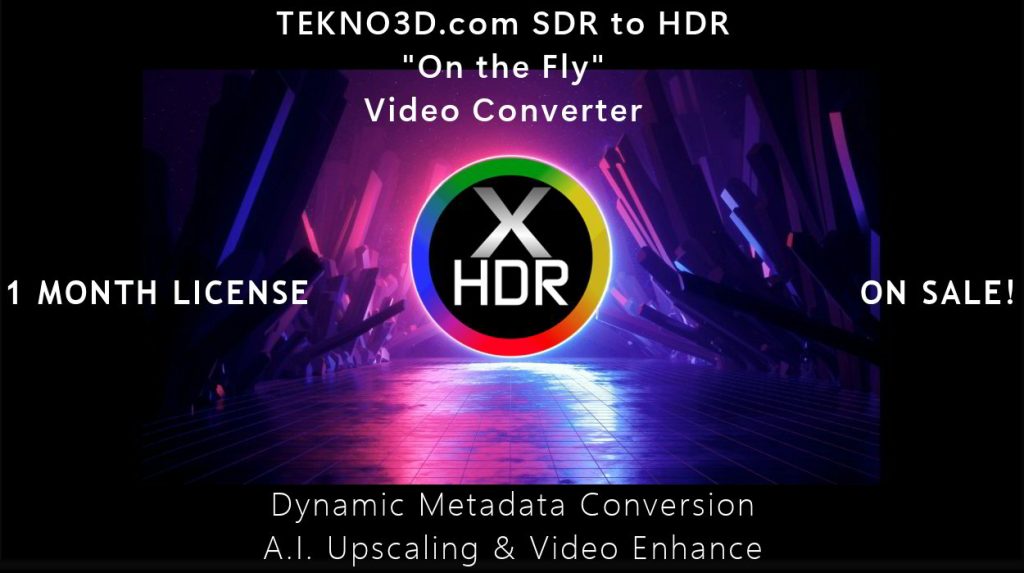 SDR to HDR Video Converter 1 Month License