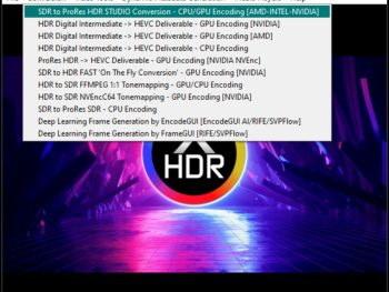 SDR to HDR Video Converter Software
