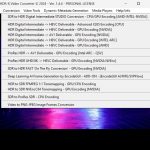 HDR-X Video Conversion Software